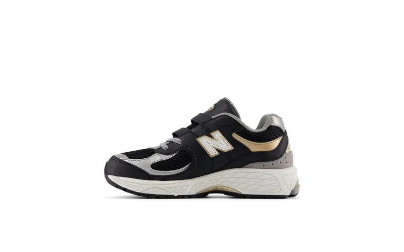 New Balance 2002R Hook & Loop Black Sea Salt Gold (PV2002PO)