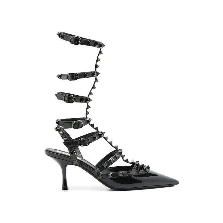 Valentino Garavani Rockstud Pointed Toe Pumps Black (3W0S0HU9CVA0NO)