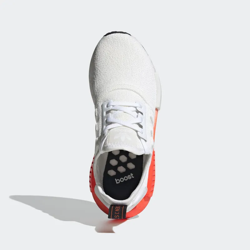 adidas NMD R1 Cloud White Solar Red (GS) Cloud White/Core Black/Solar Red (EF5860)