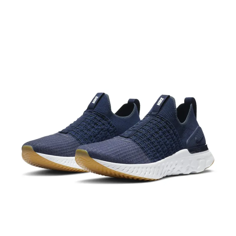 Nike React Phantom Run Flyknit 2 College Navy College Navy/Blue Fox/Light Silver (CJ0277-401)