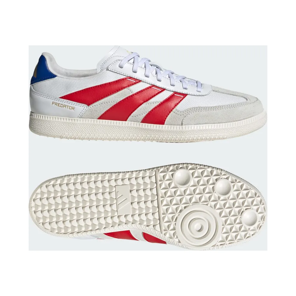 adidas Predator 24 League Low Freestyle Cloud White Better Scarlet Royal Blue (IG8974)