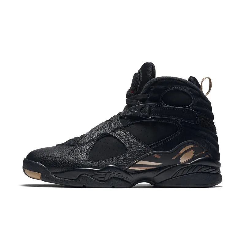 Jordan 8 Retro OVO Black Black/Blur-Metallic Gold-Varsity Red (AA1239-045)