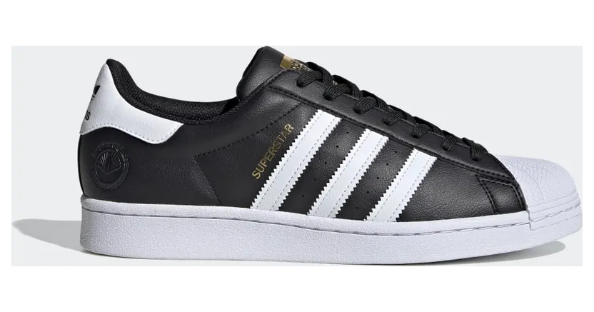 adidas Superstar Vegan Core Black / Cloud White / Gold Metallic (FW2296)