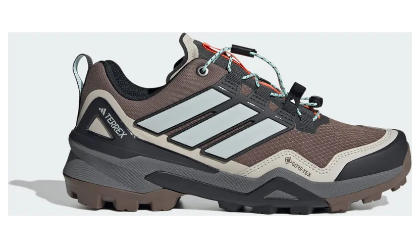 adidas Terrex Skychaser Gore Tex Hiking Earth Strata Grey One Semi Flash Aqua (JQ9935)