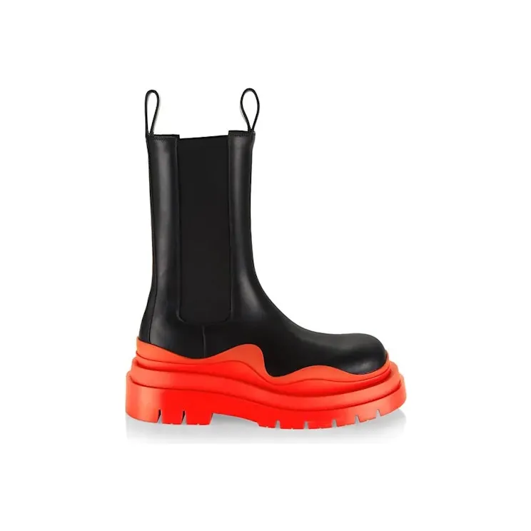 Bottega Venetta Tire Boot Black Orange (630297 VBS50 1487)