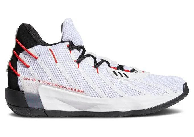 adidas Dame 7 Rip City Cloud White