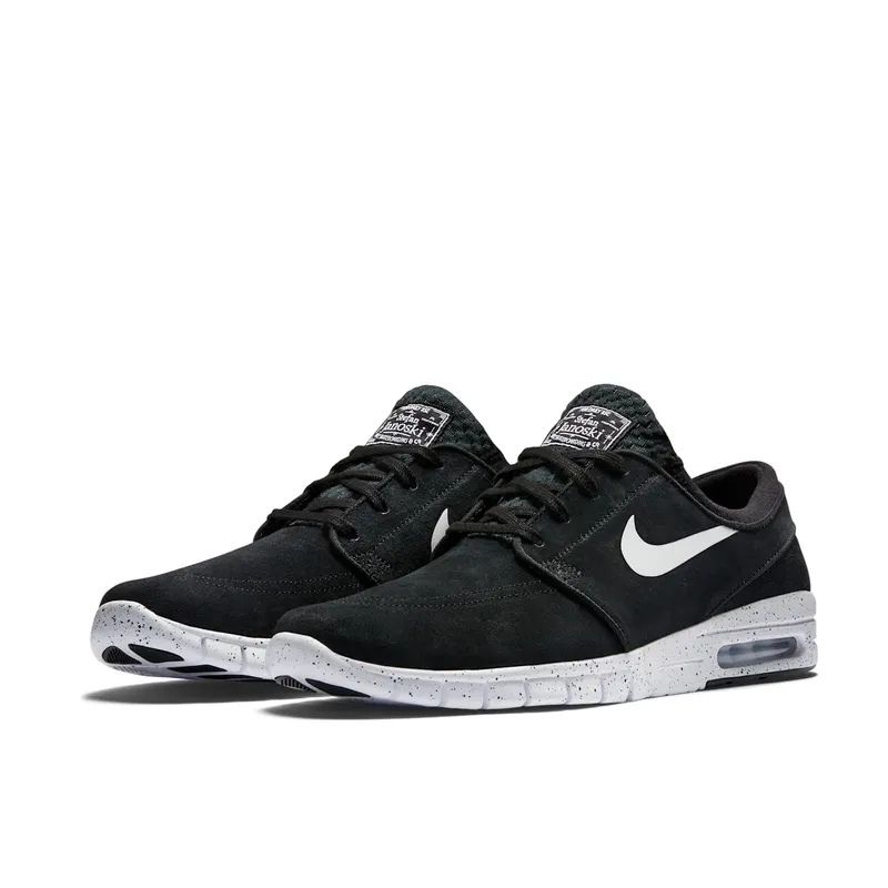Nike SB Stefan Janoski Max Leather Black White Black/White (685299-002)