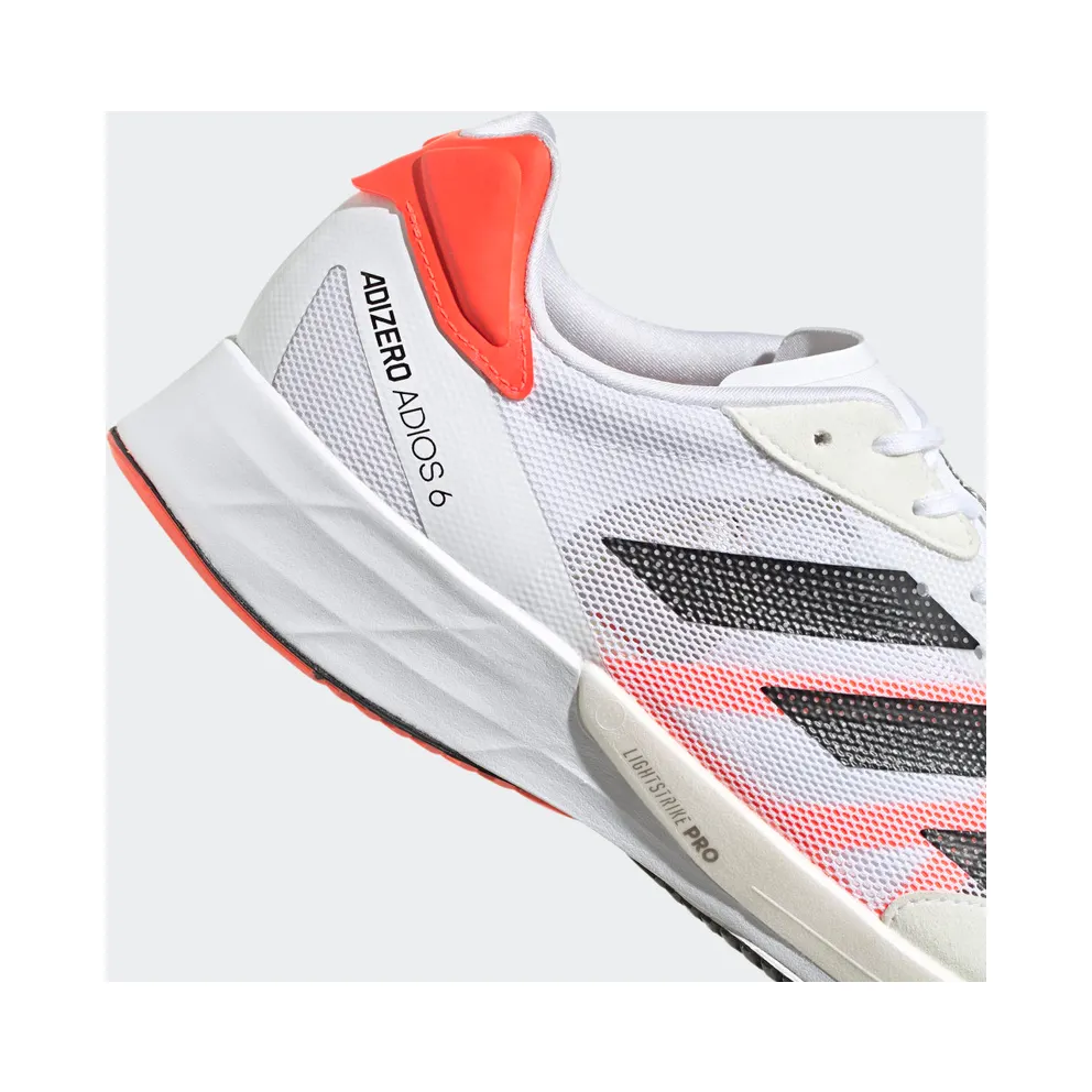adidas Adizero Adios 6 Cloud White / Core Black / Solar Red (FY4073)