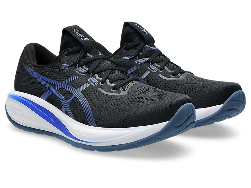 ASICS GEL-CUMULUS 28 “Black / Neon Blue” (1011C143-006)