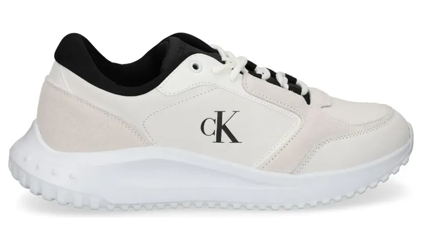 Calvin Klein Jeans Sneakers mit Einsätzen – Weiß (YM0YM01145)