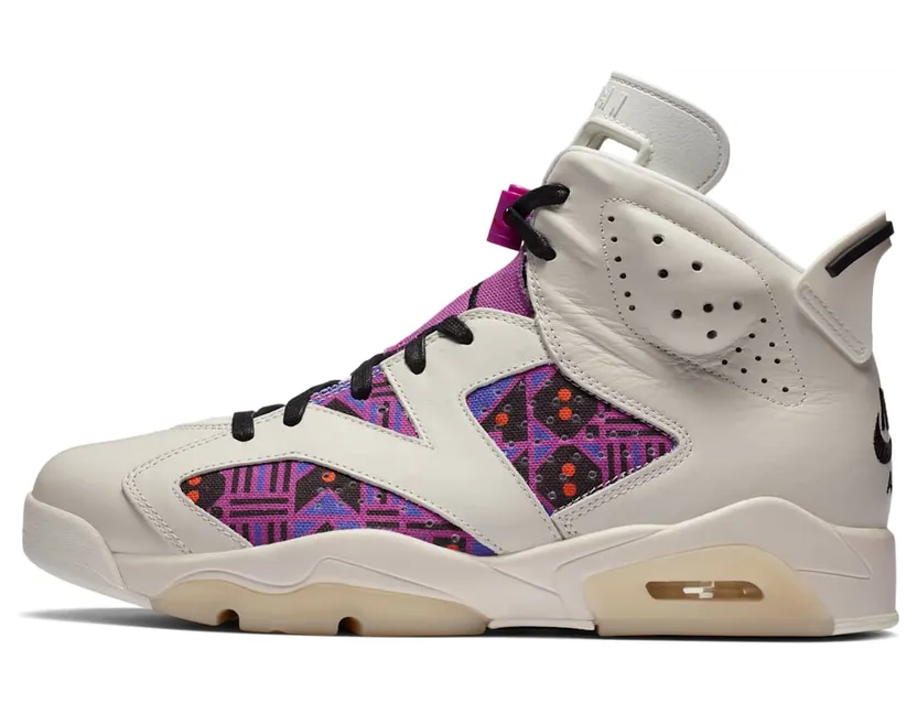 Air Jordan 6 Retro Quai 54 – Purple “Sail / Team Orange / Racer Blue / Black” (CZ4152-101)