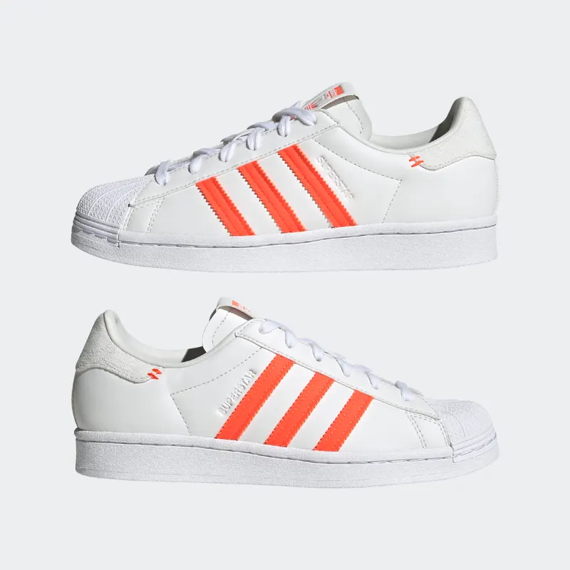 adidas Superstar Crystal White / Solar Red / Grey Two (GZ3451)