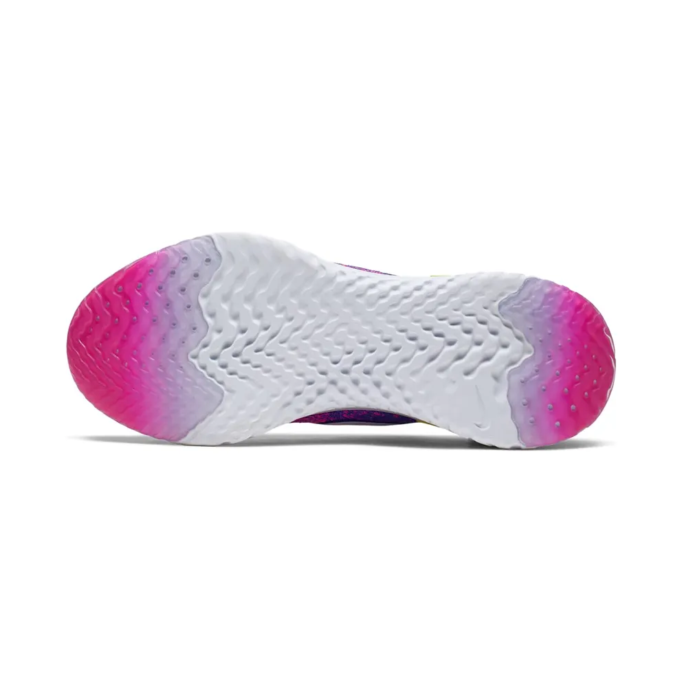 Nike Epic React Flyknit 2 Laser Fuchsia White (W) Laser Fuchsia/Yellow Pulse-White (CK0821-600)