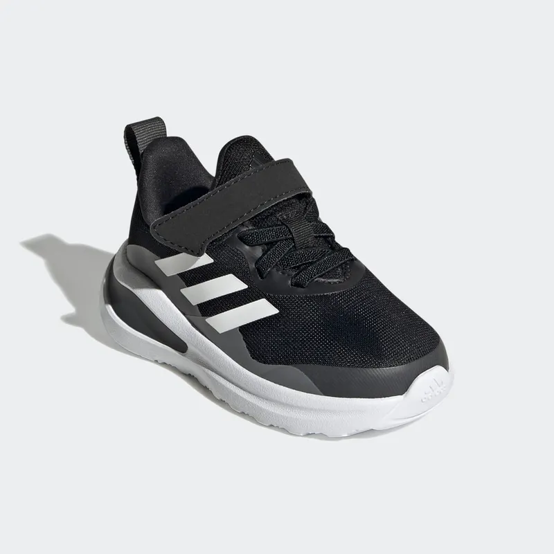 Adidas FortaRun Elastic Lace Top Strap Running Shoes Core Black / Cloud White / Grey Six (FZ5499)