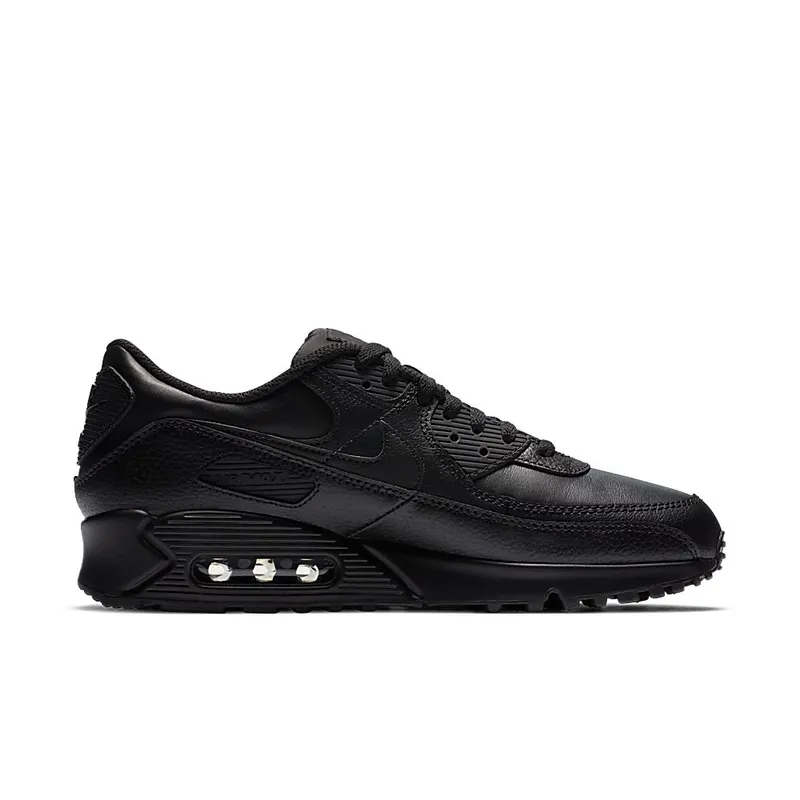 Nike Air Max 90 Leather Triple Black (2020) Black/Black-Black (CZ5594-001)