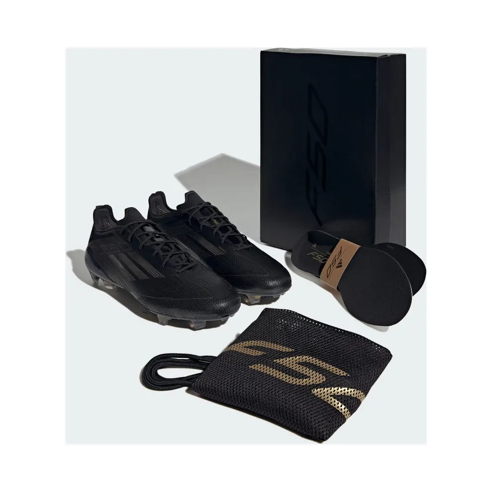 adidas F50 Elite FG Core Black Iron Metallic Gold Metallic (IE3187)