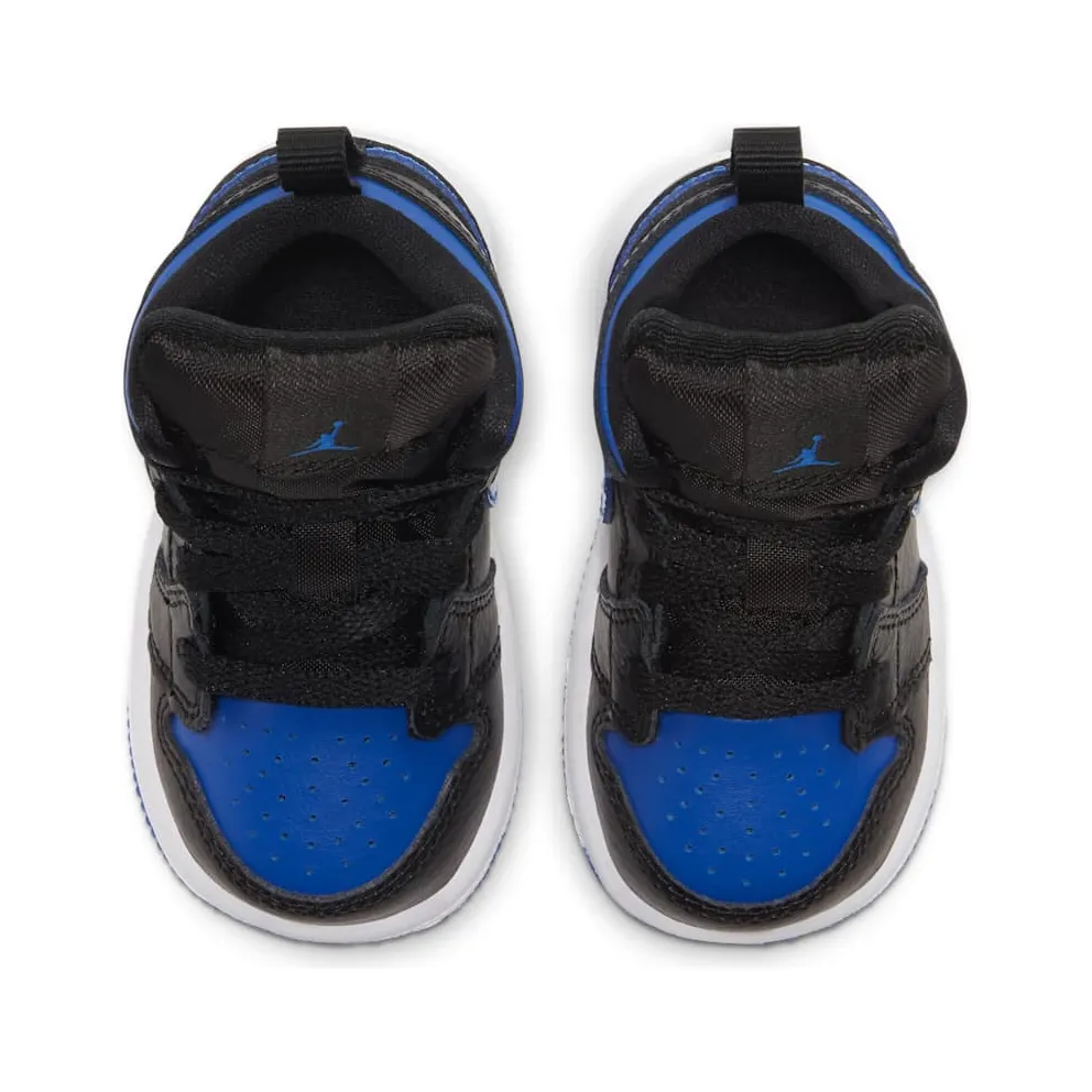 Jordan 1 Mid Royal 2020 (TD) Black/White-Hyper Royal (640735-068)