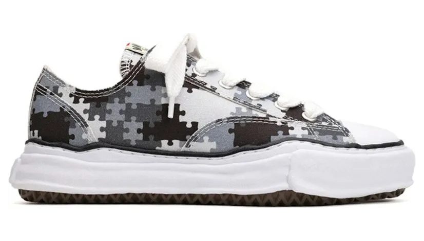 Maison Mihara Yasuhiro Peterson OG Sole Canvas Low Peace and After Camo Grey (C13FW716-GRY)
