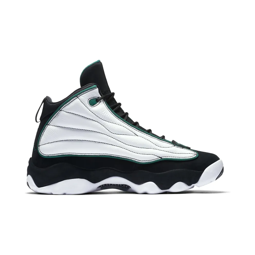 Jordan Pro Strong White Black Green Black/Dark Pine-White (407285-011)