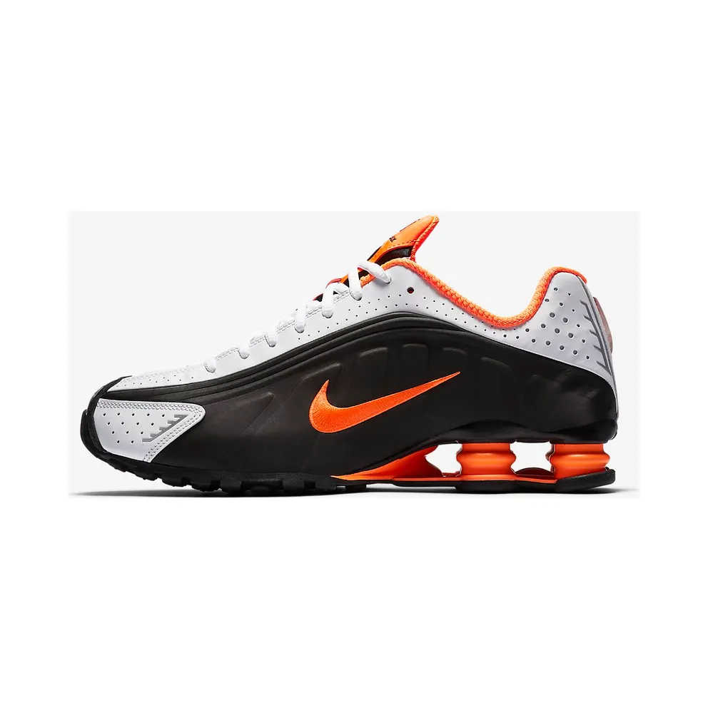 Nike Shox R4 Dutch Orange Black/White-Reflect Silver-Dutch Orange (104265-046)