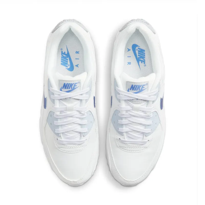 Nike Air Max 90 White Metallic Blue (DX0115-100)