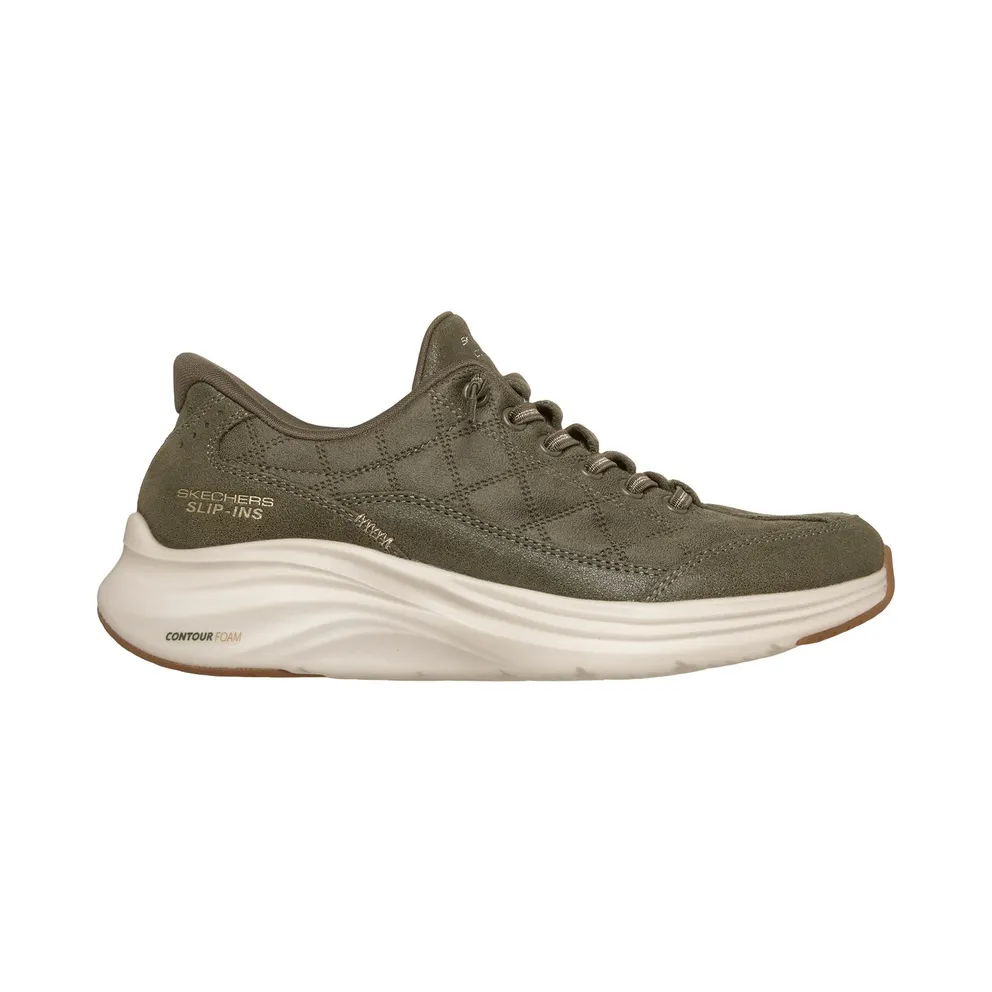 Skechers Slip-ins: Contour Foam – Cozy Fit Natural Ease Sneaker Olijf