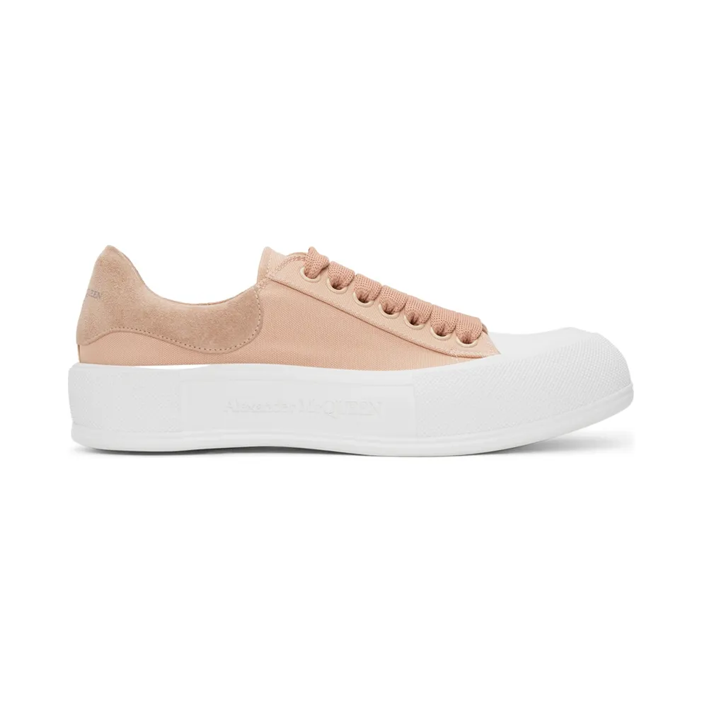Alexander McQueen Pink Deck Lace Plimsoll (654593W4PQ1)