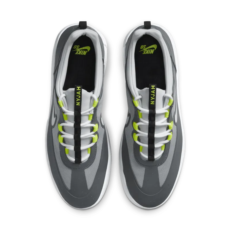 Nike SB Nyjah Free 2 Grey Neon Smoke Grey/Light Solar Flare Heather-Photon Dust-White (BV2078-003)