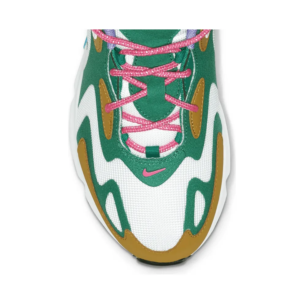 Nike Air Max 200 Mystic Green (W) Mystic Green/White-Gold Suede-Light Current Blue-Pink Blast-Medium Violet (AT6175-300)