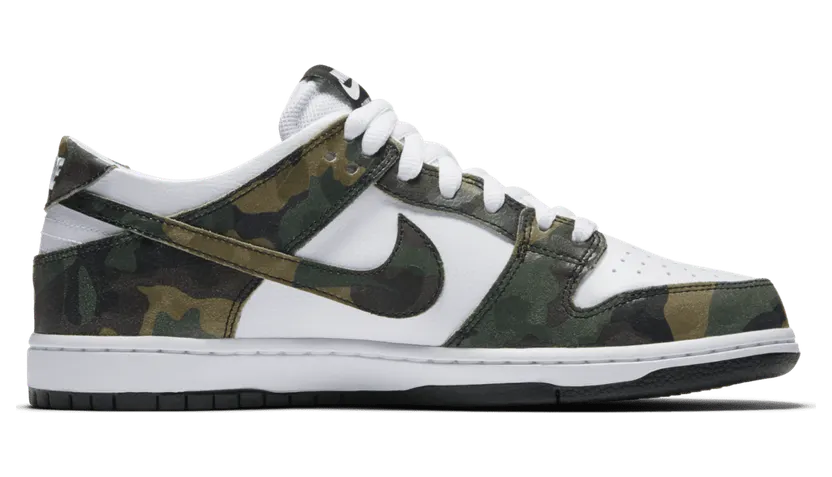 Nike SB Zoom Dunk Low Pro White Camo (854866-331)