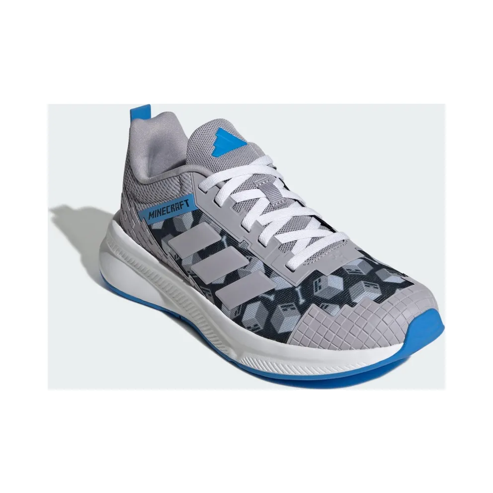 Adidas ADIDAS MINECRAFT FORTARUN 4.0 Shoes JUNIOR Glory Grey / Glory Grey / Lucid Ray Blue (JR1933)