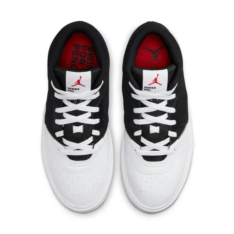 Air Jordan Series Mid “Black/White/University Red” (DA8026-061)