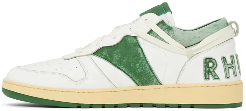 Rhude Rhecess Low “White/Green” (RHFW21FO21040433)