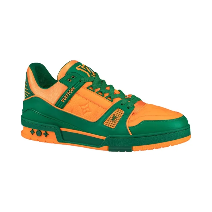Louis Vuitton Trainer Green Orange (1A8WFY)