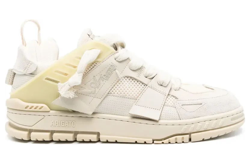 Axel Arigato Area leren sneakers met patchwork – Beige (F1689002)