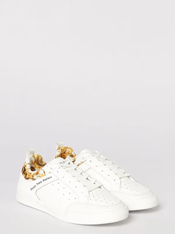 Versace Leather with Baroque Print White (80YA3SD6ZPB85G03)