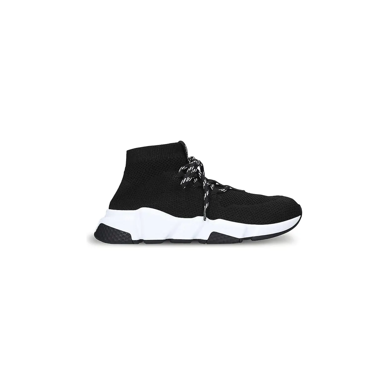 Balenciaga Speed Trainer Lace Up Black White Black (517319W07U01000)