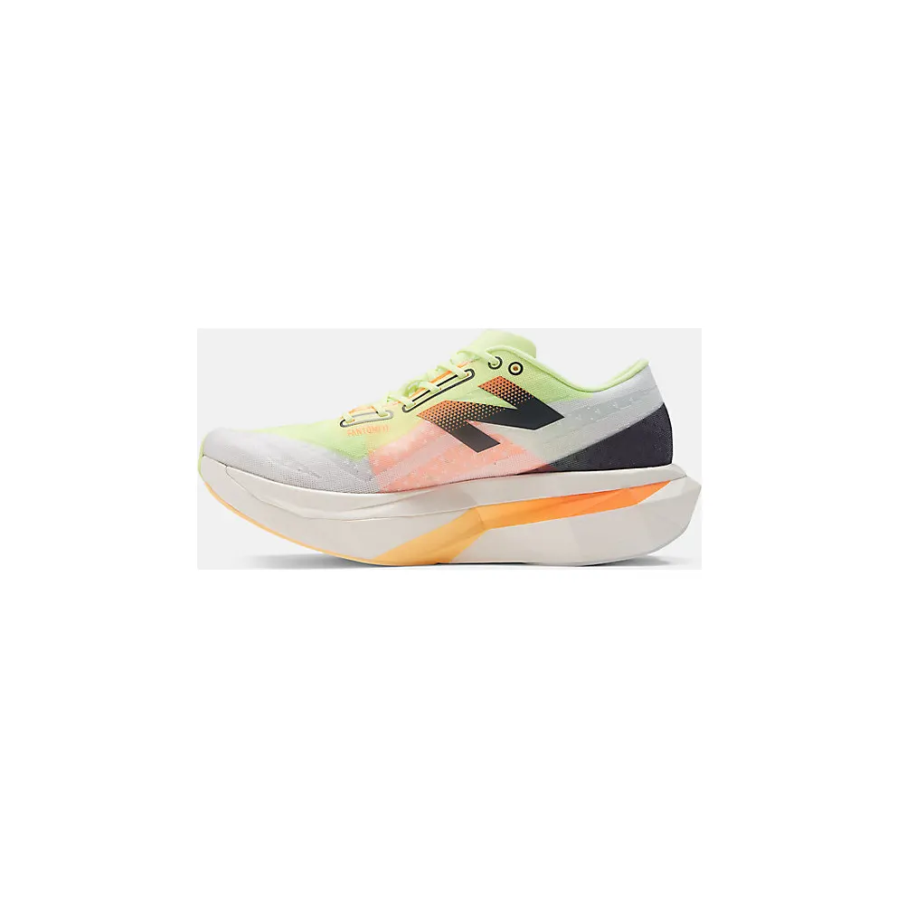 New Balance FuelCell SuperComp Elite v4 White Bleached Lime Glo Hot Mango (MRCELLA4)