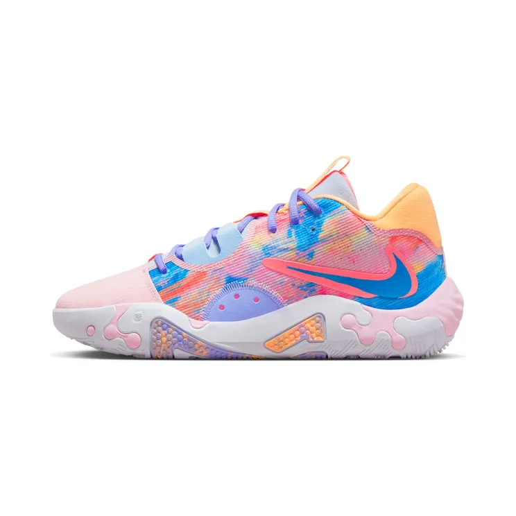 Nike PG 6 Painted Swoosh “White / Soft Pink / Purple Pulse / Light Photo Blue” (DO9824-100)