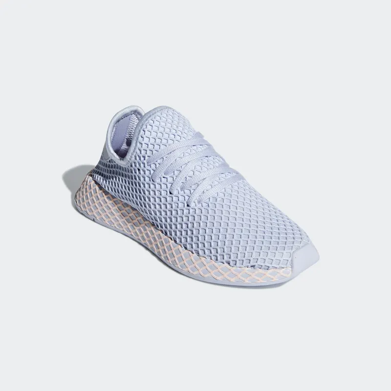 adidas Deerupt Aero Blue Clear Orange (W) Aero Blue/Aero Blue/Clear Orange (B37878)