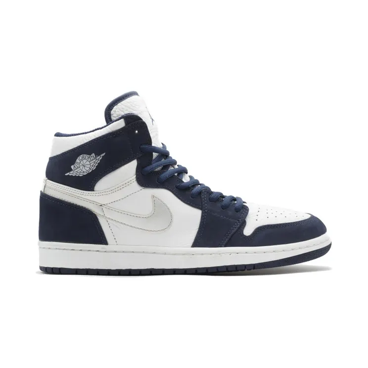 Air Jordan 1 Retro Addition ‘Metallic’ 2001 White/Metallic Silver-Midnight Navy (136060-101)