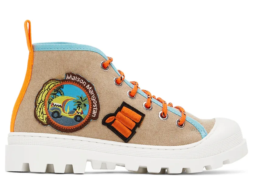 Maison Mangostan Kids Tan Gungo Sneakers (PROOO462/PROOO463)