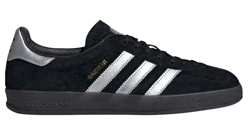 adidas Gazelle Indoor Core Black Matte Silver (ID0988)