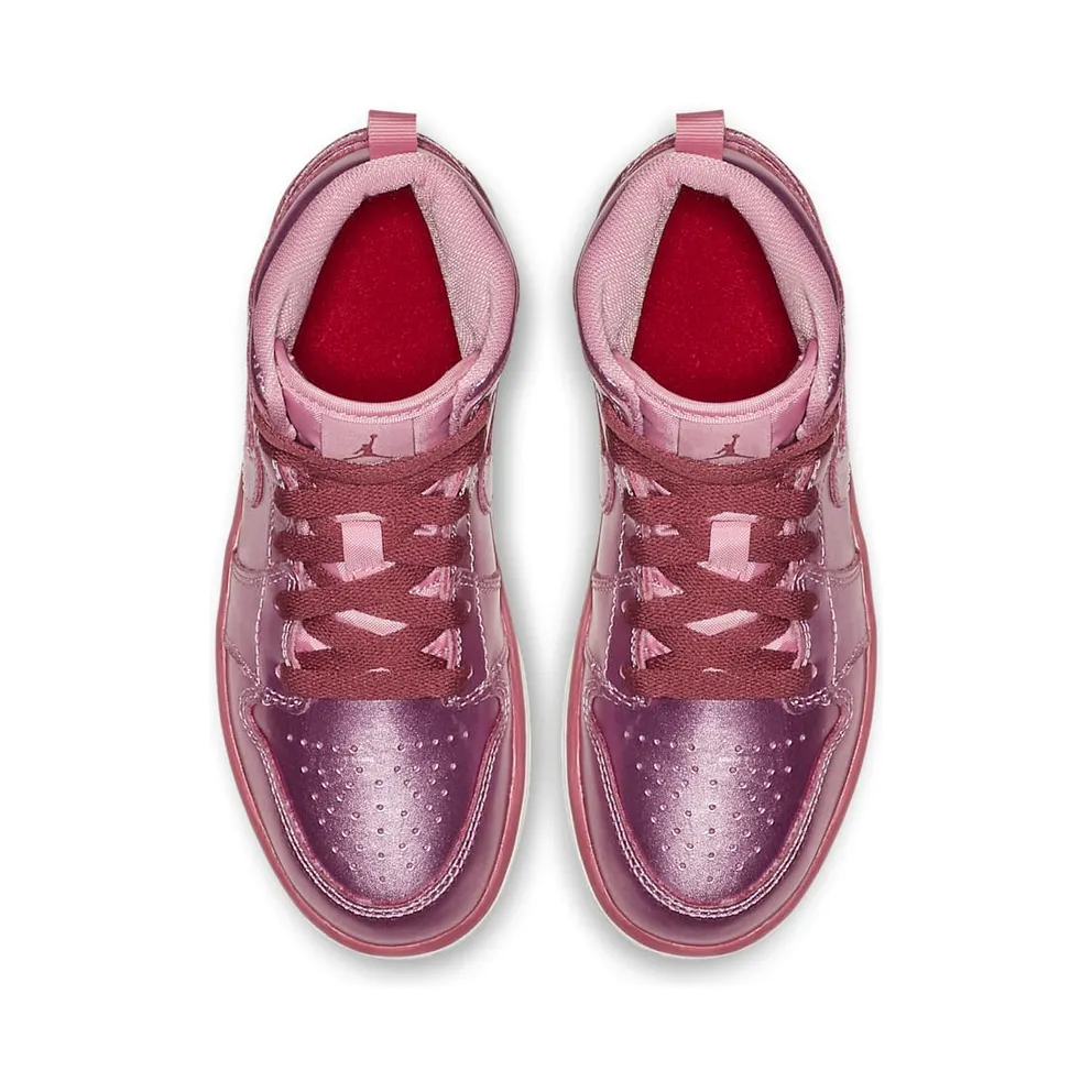Jordan 1 Mid Pink Rise (PS) Pink Rise/White-Noble Red (AV5173-640)