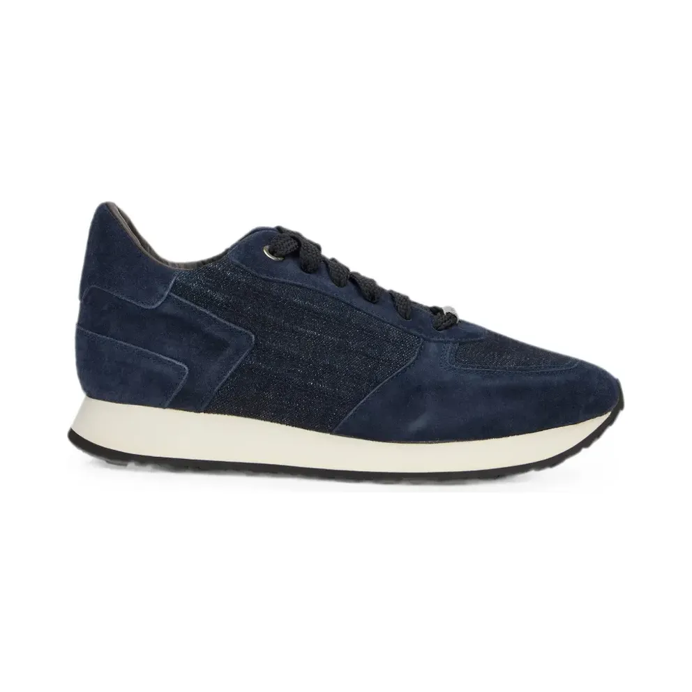 Moorer Denim with suède vlakken – Blue (BALLAP5J)