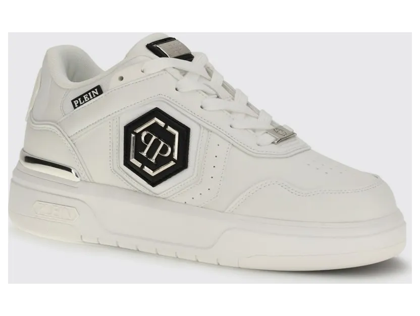 Philipp plein Runner Hexagon Predator Lace-up Sneakers White 1 (SAFSUSC0925PTE003N01)