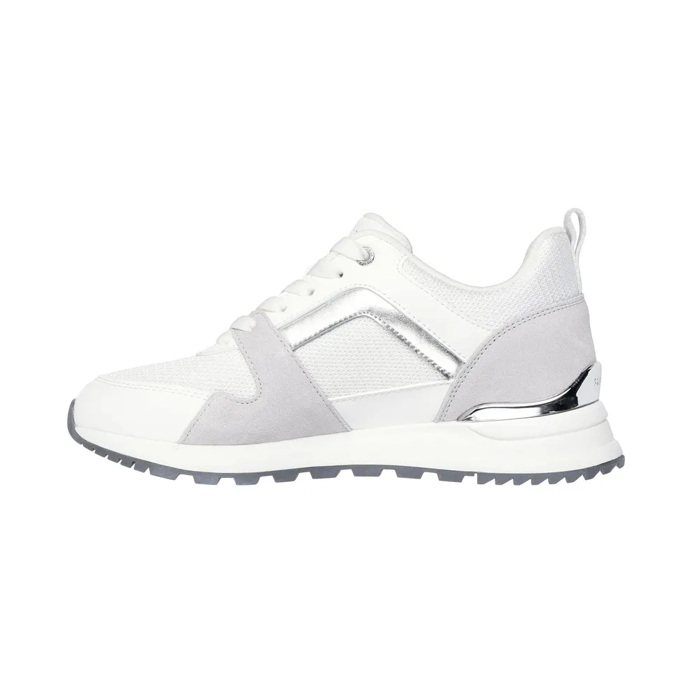 Skechers Runway – Posh Gal Sneaker White/Silver
