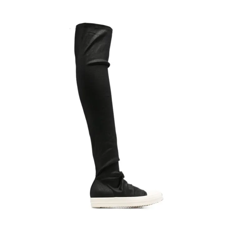 Rick Owens Drkshdw High Sock over-the-knee “Black” (DS02F6812SBW)