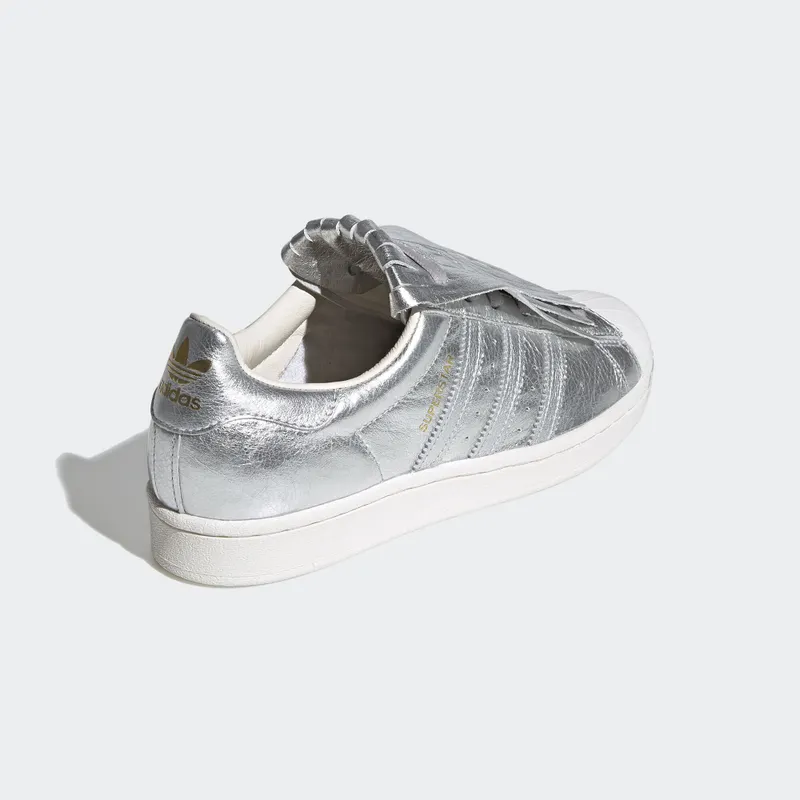 adidas Superstar Fringe Silver (W) Silver Metallic/Silver Metallic/Chalk White (FW8159)