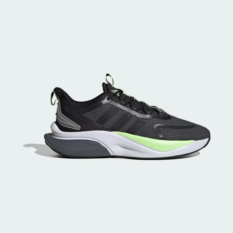 adidas Alphabounce+ Bounce Grey Six / Core Black / Green Spark (IG3584)